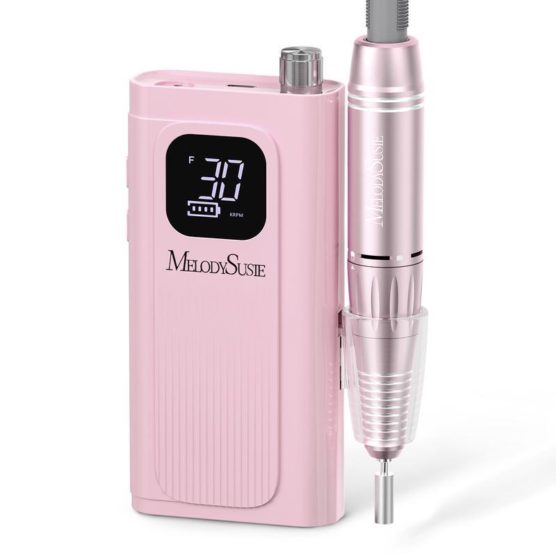 Professional 30000 RPM Electric Nail Drill, Portable Rechargeable E-File for Acrylic Gel Nails