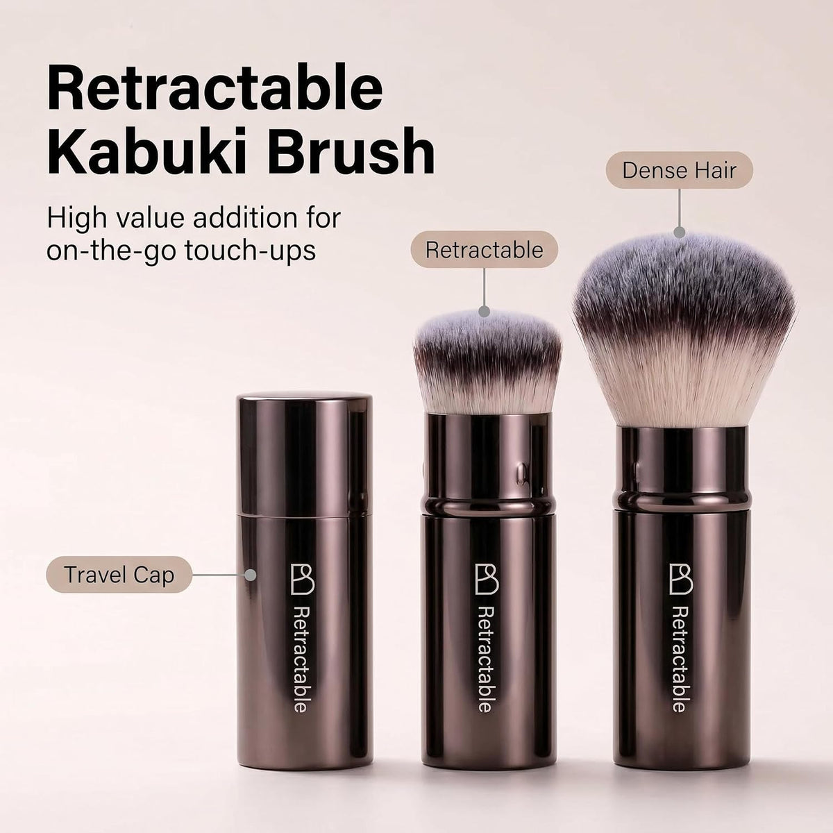 Professional 20Pcs Makeup Brush Set with Travel Case, Premium Synthetic Bristles for Foundation & Eyeshadow