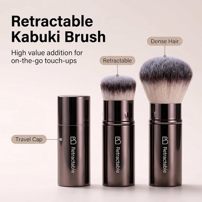 Professional 20Pcs Makeup Brush Set with Travel Case, Premium Synthetic Bristles for Foundation & Eyeshadow