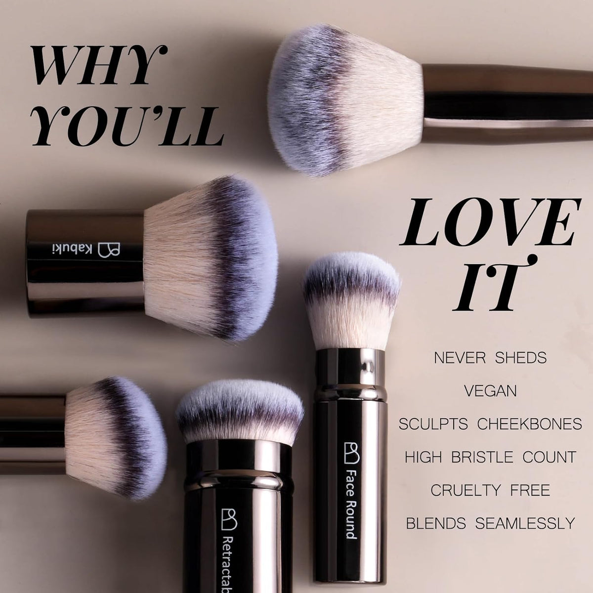 Professional 20Pcs Makeup Brush Set with Travel Case, Premium Synthetic Bristles for Foundation & Eyeshadow