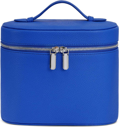 Portable Makeup Bag with Removable Compartments and Handle - Travel Cosmetic Case
