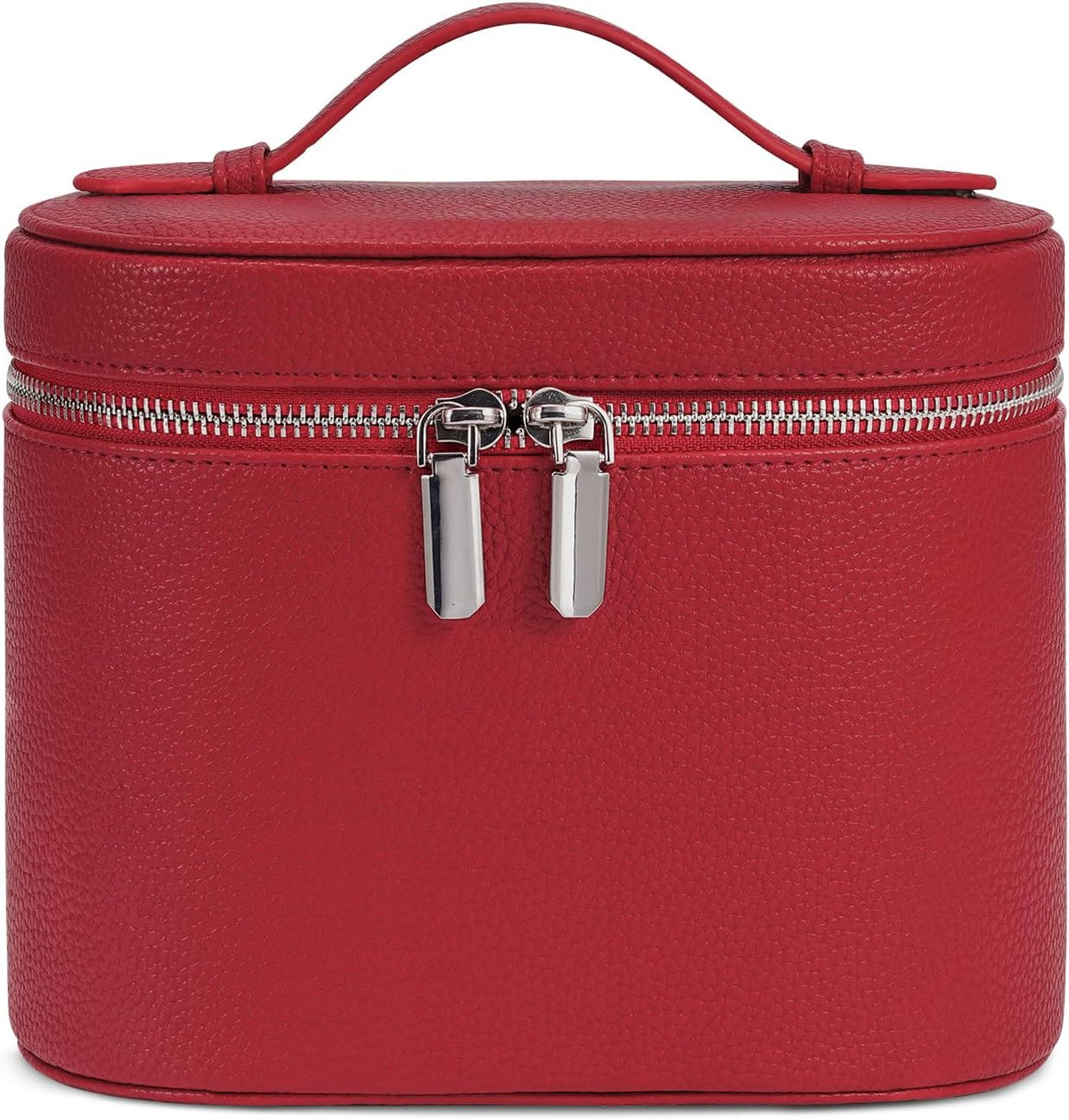 Portable Makeup Bag with Removable Compartments and Handle - Travel Cosmetic Case