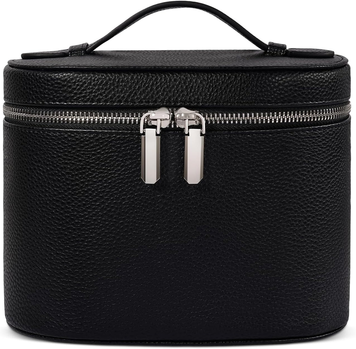 Portable Makeup Bag with Removable Compartments and Handle - Travel Cosmetic Case