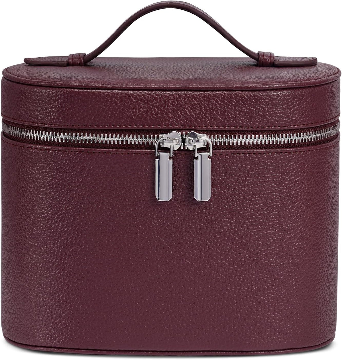 Portable Makeup Bag with Removable Compartments and Handle - Travel Cosmetic Case