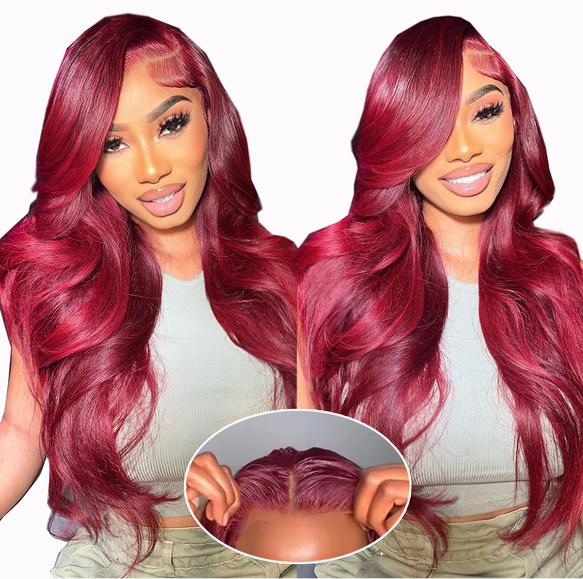 613 Blonde 13x6 Lace Front Wig Human Hair 28 Inch Body Wave 200% Density HD Transparent Lace