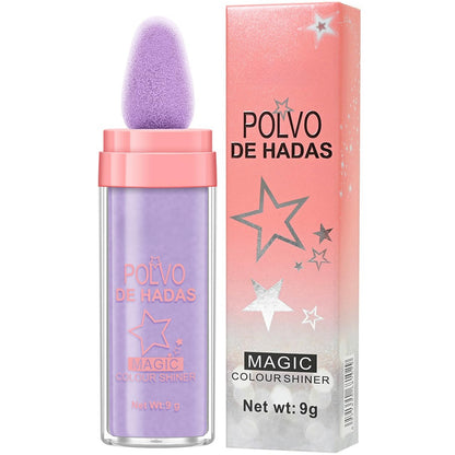 4 Color Fairy Dust Highlight Patting Powder - Full Body Contouring and Pearlescent Shimmer for Face and Eyes