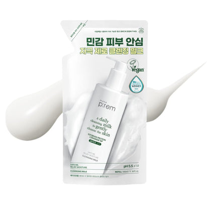 Safe Me Relief Moisture Cleansing Milk, Hydrating Face Wash for Sensitive Skin with Soy Protein, 6.76 fl.oz.