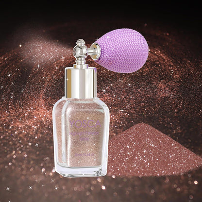 Body Glitter Spray, 30ML Loose Laser Shimmer Powder Holographic Hair Spray Silver Sparkle Highlighter