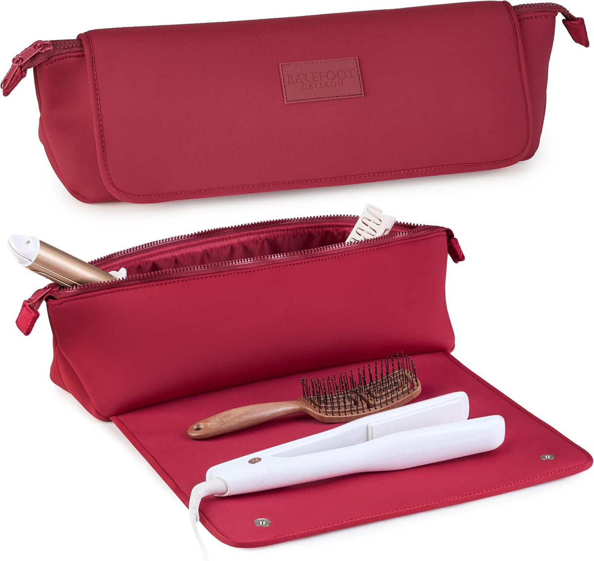 Hair Tools Travel Bag and Heat Resistant Mat (15.5") for Flat Irons, Straighteners, and Curling Irons