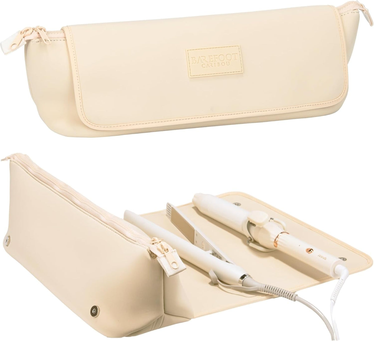Hair Tools Travel Bag and Heat Resistant Mat (15.5") for Flat Irons, Straighteners, and Curling Irons