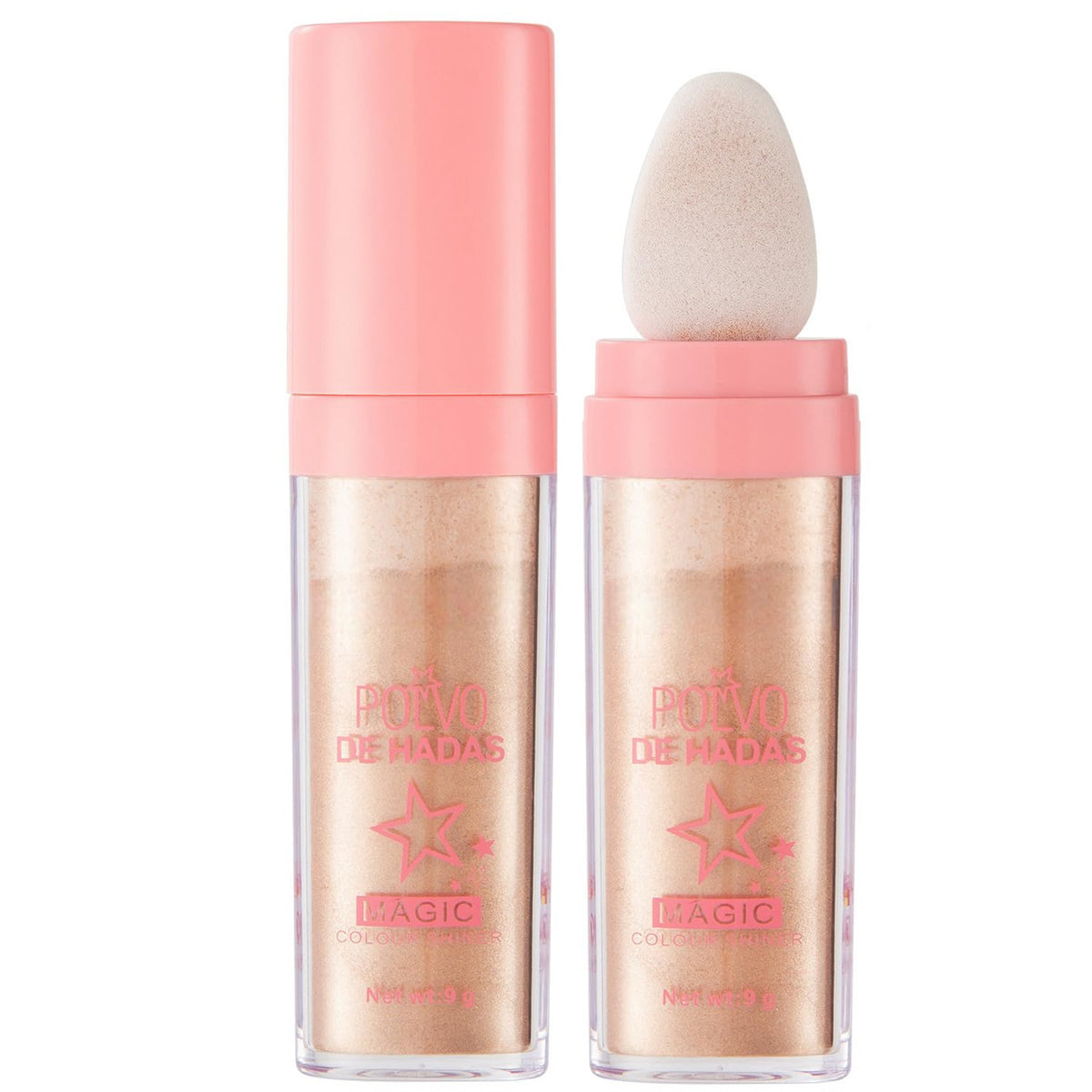 4 Color Fairy Dust Highlight Patting Powder - Full Body Contouring and Pearlescent Shimmer for Face and Eyes