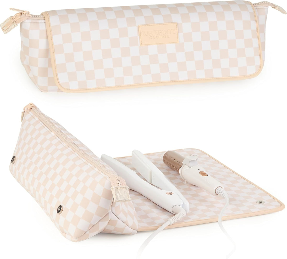 Hair Tools Travel Bag and Heat Resistant Mat (15.5") for Flat Irons, Straighteners, and Curling Irons