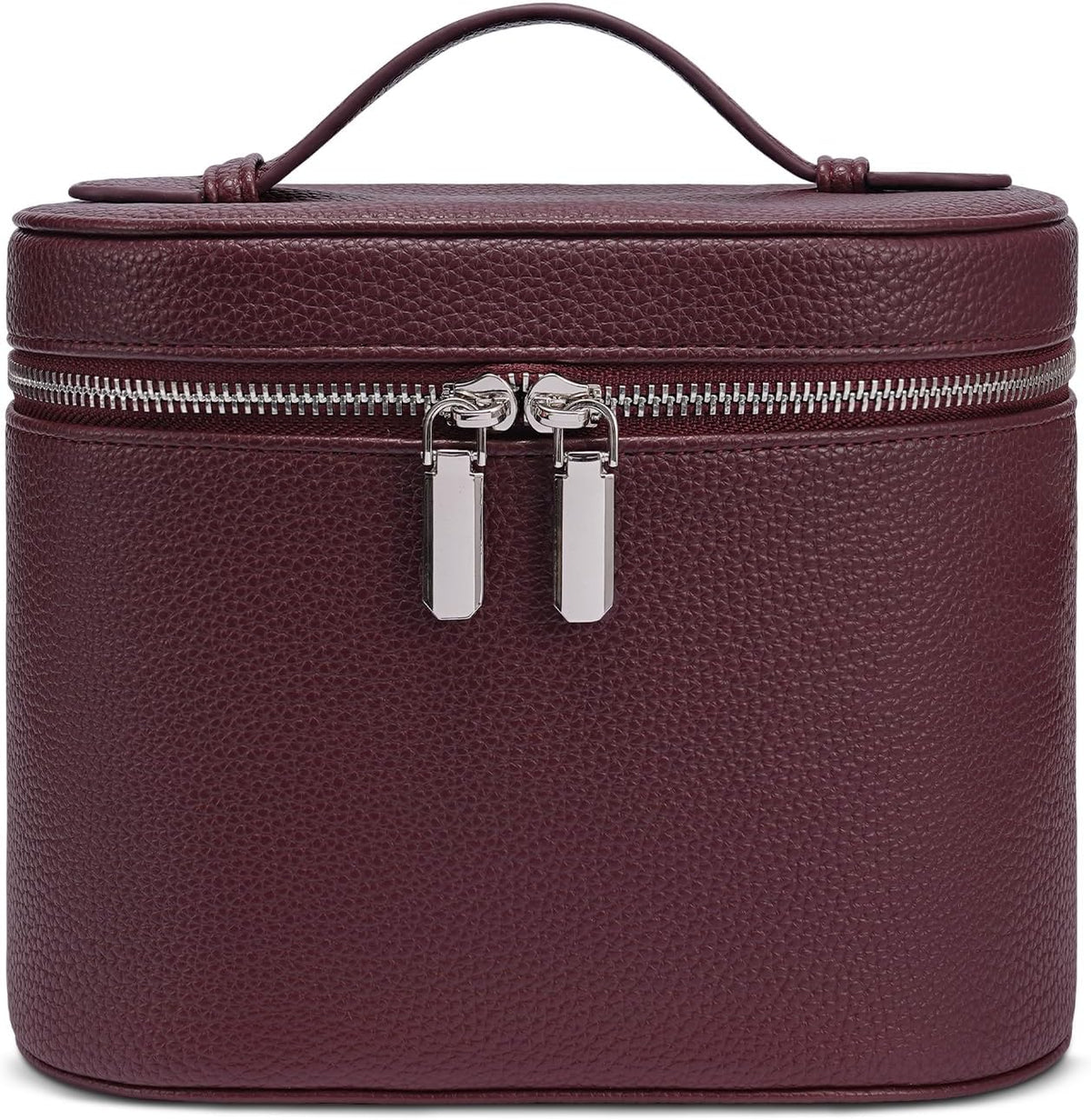 Portable Makeup Bag with Removable Compartments and Handle - Travel Cosmetic Case
