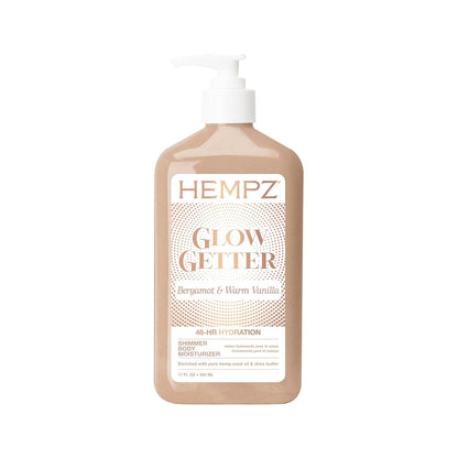 Glow Getter Body Lotion, Hydrating Shimmer Moisturizer with Shea Butter & Mica, 17 oz.