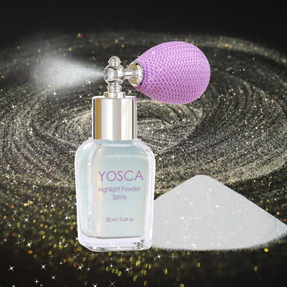 Body Glitter Spray, 30ML Loose Laser Shimmer Powder Holographic Hair Spray Silver Sparkle Highlighter
