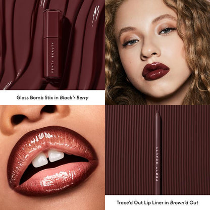 Longwear Lip Duo: Transfer-Resistant Creamy Lip Liner and High-Shine Gloss Stick Set