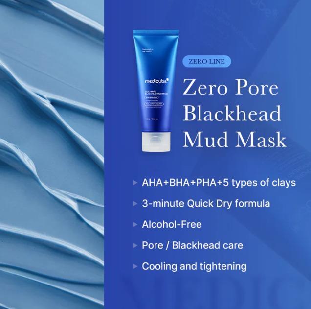 Pore-fect Cleansing Set - Deep Pore Mud Clay Mask and Exfoliating Toner Pads for Blackhead Care