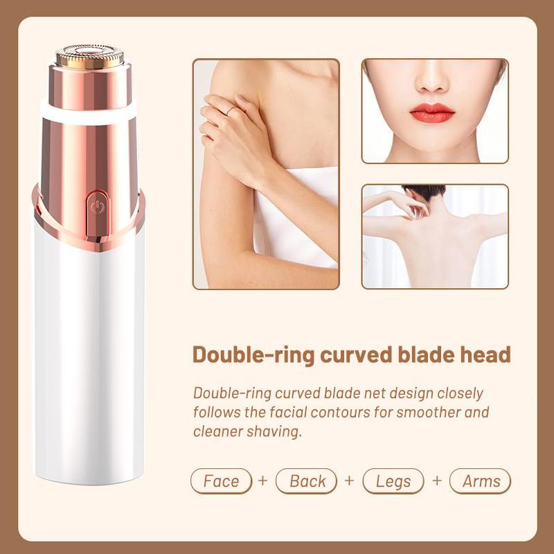 2-in-1 Electric Facial Hair Remover and Precision Eyebrow Trimmer