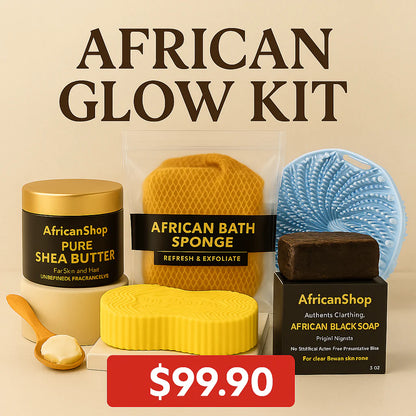100% Authentic African Exfoliating Net Sponge for Smooth and Glowing Skin