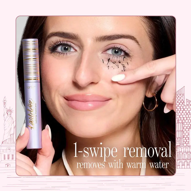 Eyes on Me Mascara and Liner Set - Tubing Primer, Volumizing Mascara, and Eyeliner with Clutch