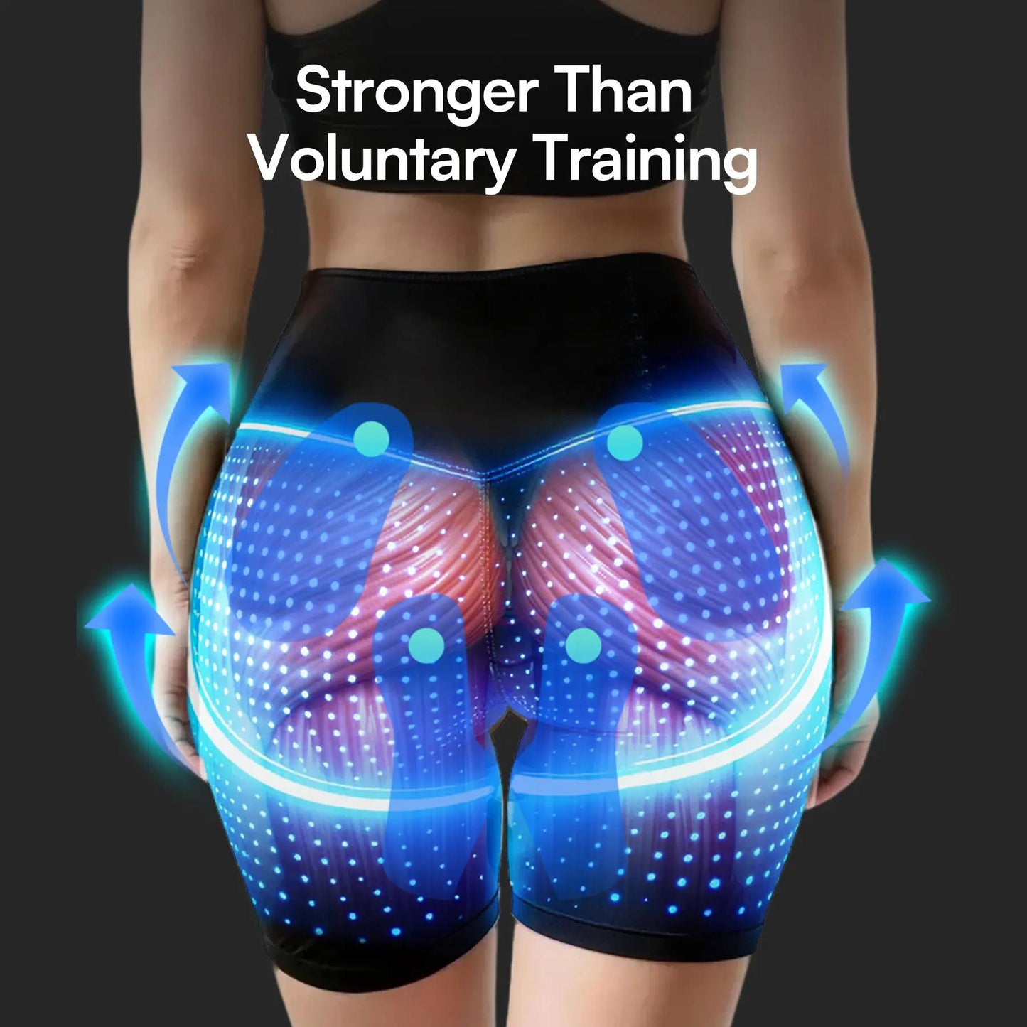 EMS Booty Lift & Sculpting Shorts: 4-Mode Microcurrent for Glute Sculpting & Pelvic Floor Support