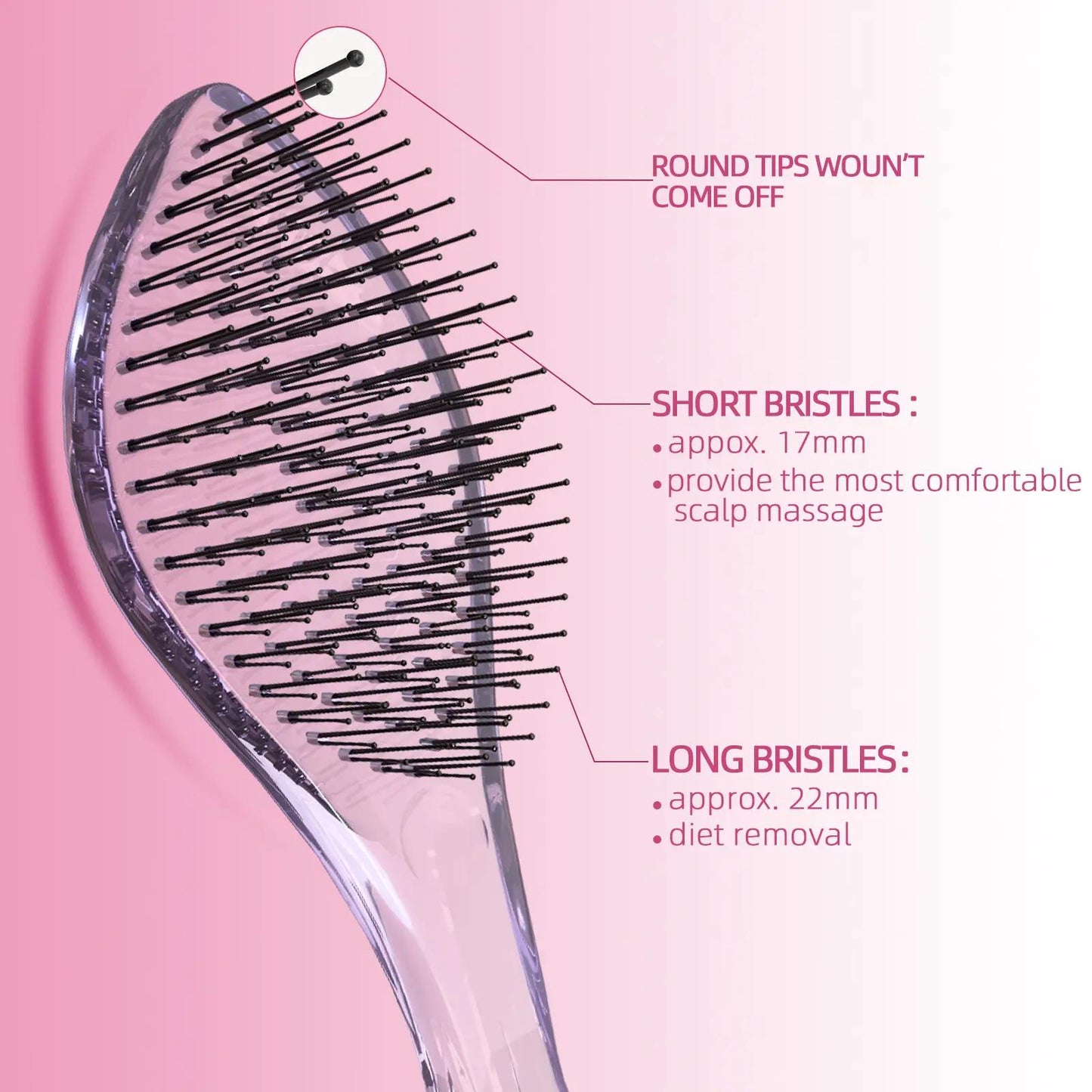 Professional Detangling Brush for Effortless Hair Care and Scalp Massage