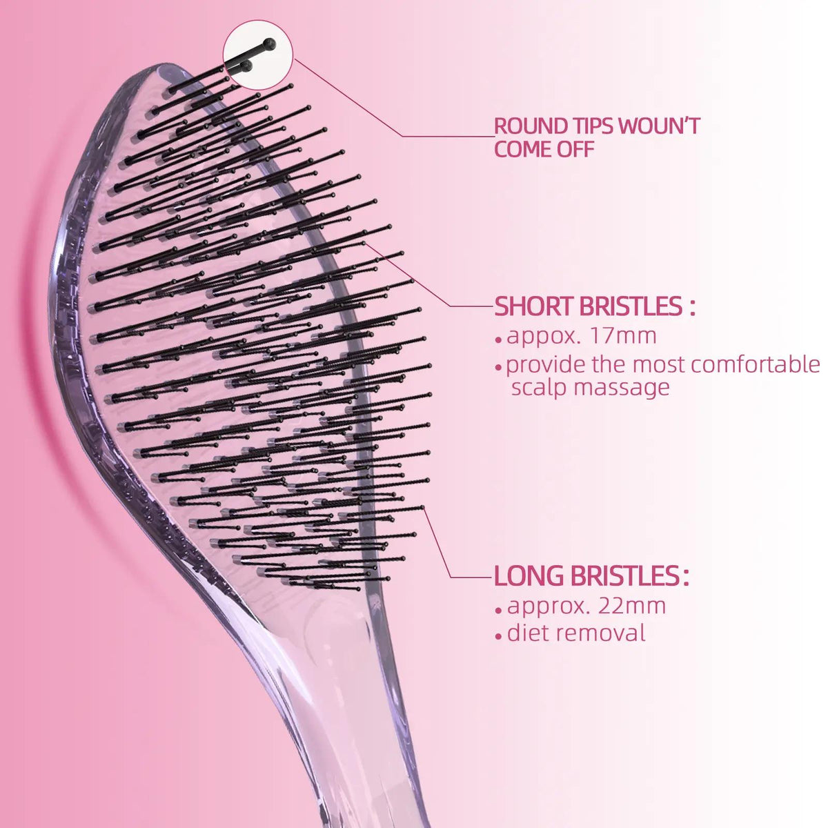 Detangling Brush - High-Quality Scalp Comb for Women, Men, and Kids - Wet and Dry Use