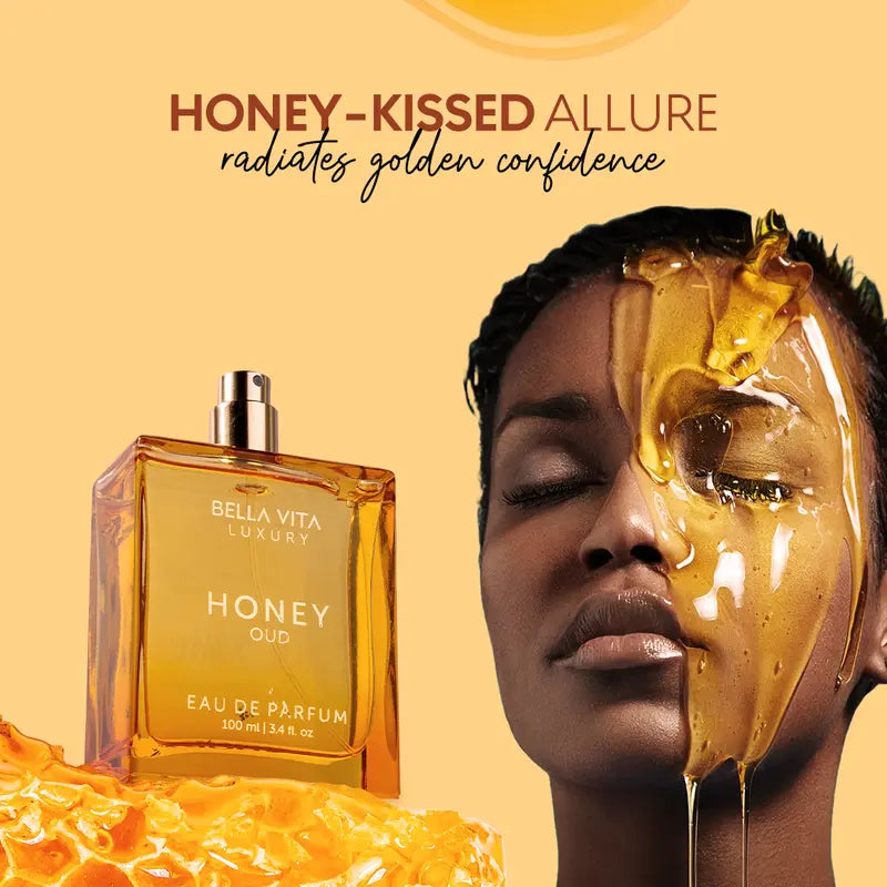 Honey Oud Eau de Parfum 100ml (3.4 fl oz) - Sweet & Earthy Floral Spicy Fragrance