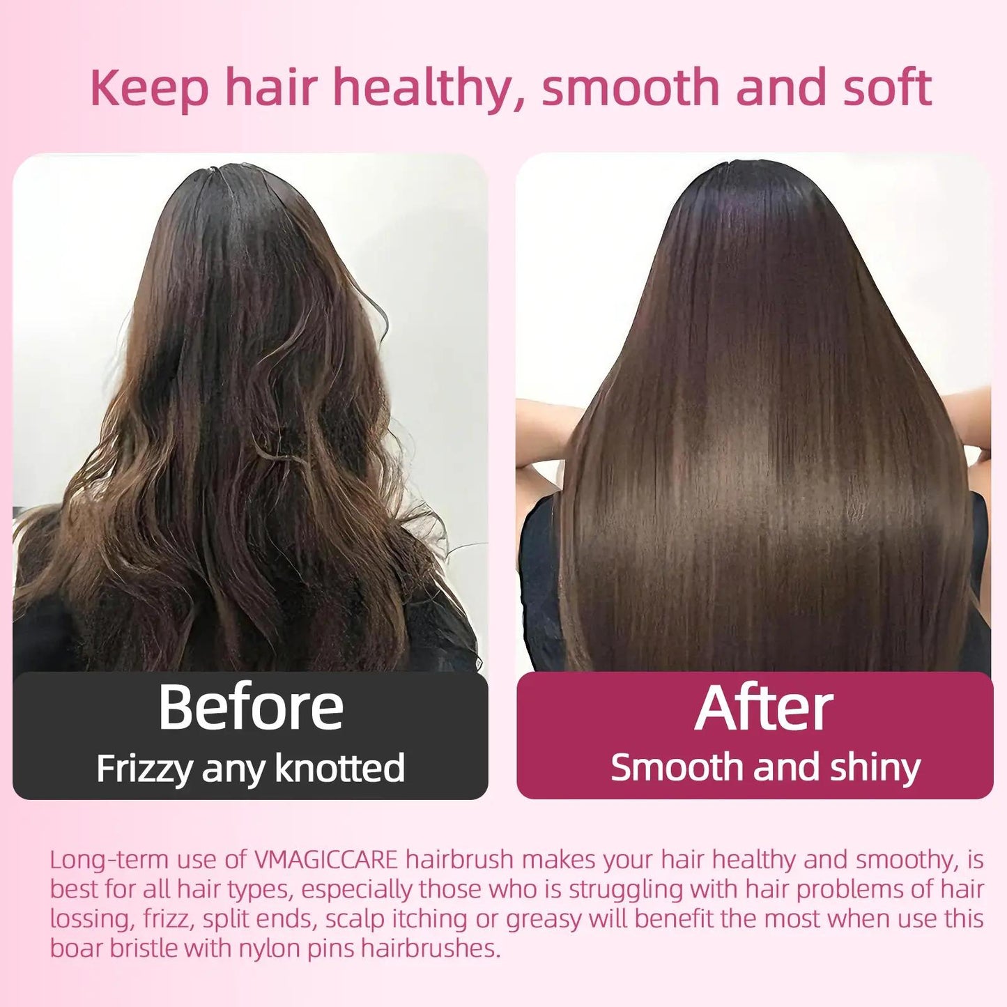 Professional Detangling Brush for Effortless Hair Care and Scalp Massage