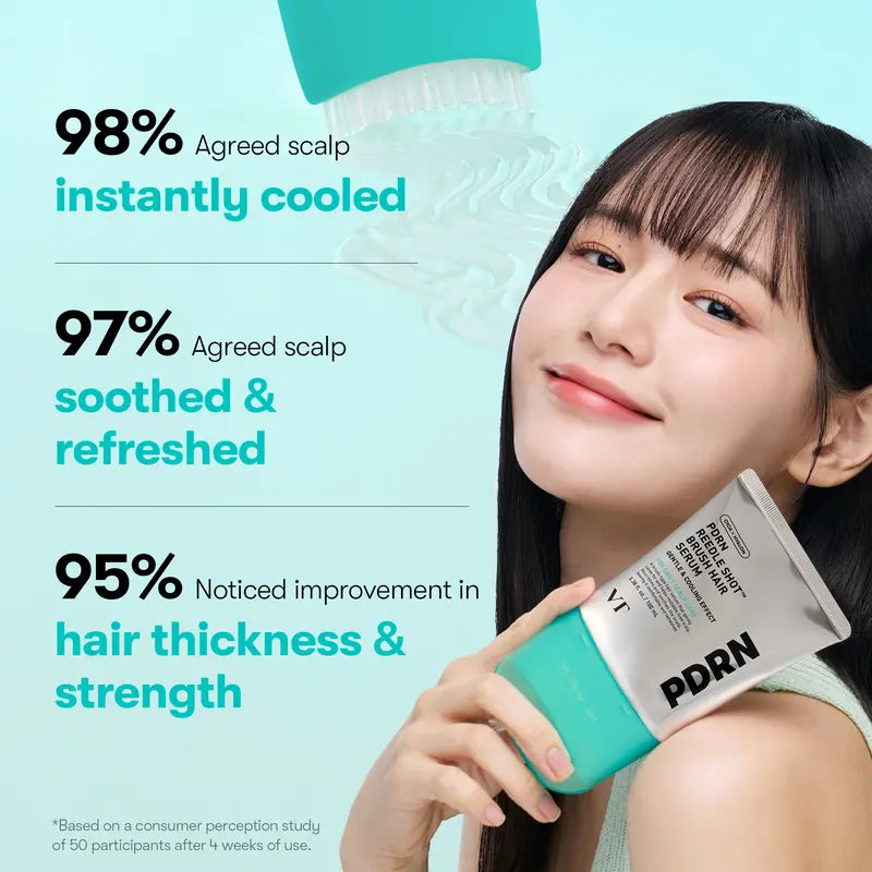 PDRN Microneedling Hair Brush Serum for Scalp Care and Hair Thickening, Large-Capacity Daily Root Treatment