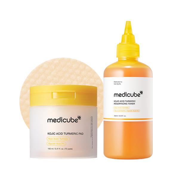 Kojic Acid Turmeric Power Duo for Face & Body - Soothing & Brightening Skin Care Set