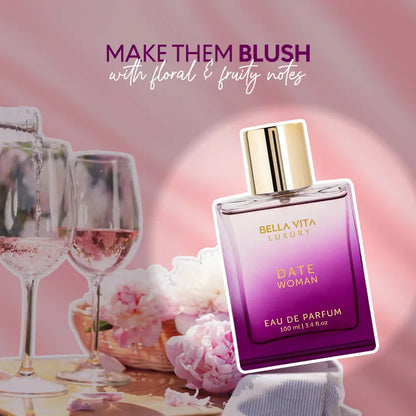 Romantic Eau De Parfum for Women - Pink Pepper, Red Fruit & Jasmine, Long Lasting Fragrance