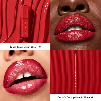 Longwear Lip Duo: Transfer-Resistant Creamy Lip Liner and High-Shine Gloss Stick Set