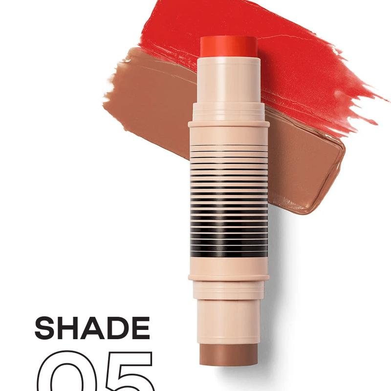 Award-Winning Blush and Bronzer Makeup Stick, Easy-to-Blend Dual-Ended Cosmetics for Flawless Glow