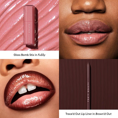 Longwear Lip Duo: Transfer-Resistant Creamy Lip Liner and High-Shine Gloss Stick Set