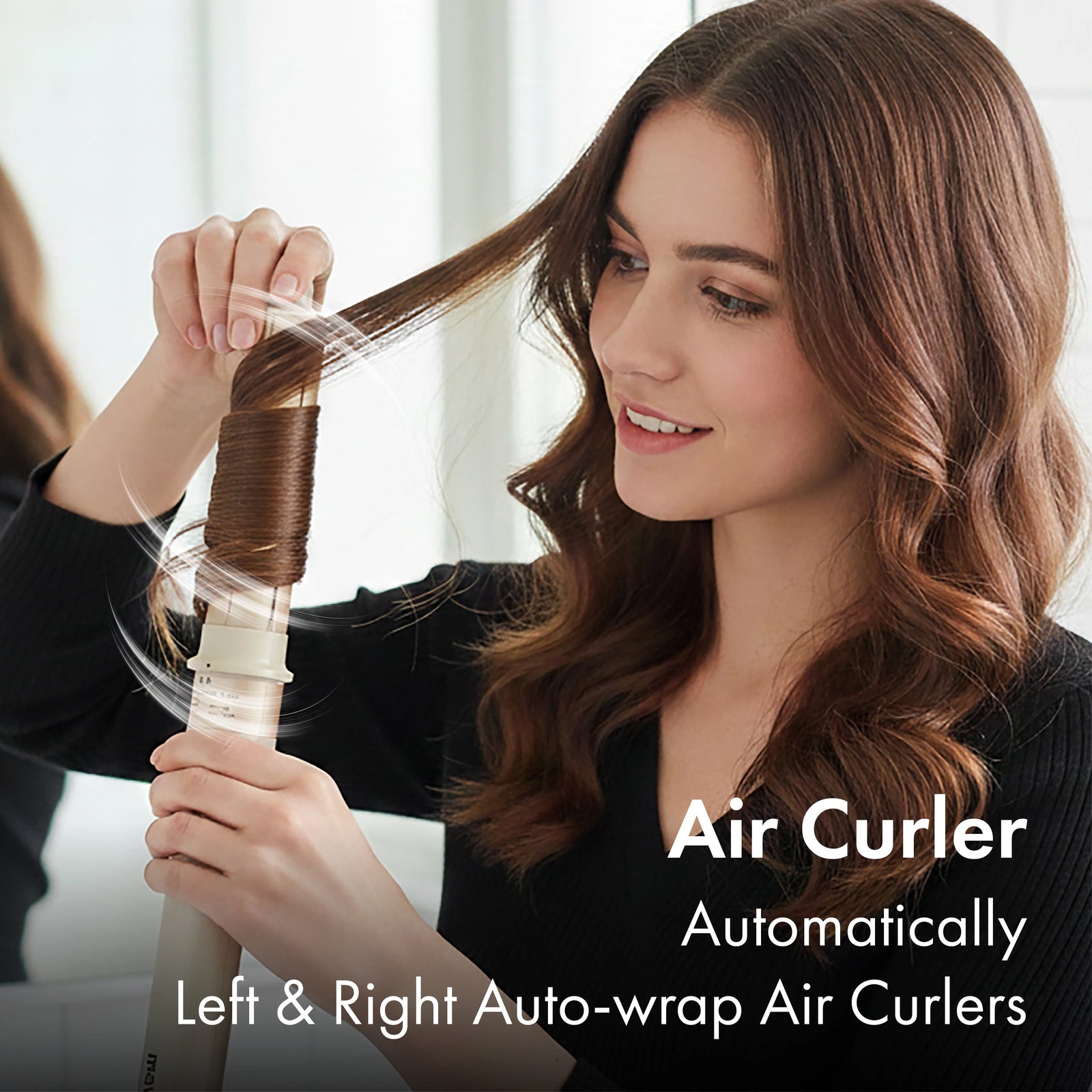 6-in-1 Hot Air Multi-Styler & Auto-Wrap Curler Set with Luxury Case, Frizz-Free Blowout Brush