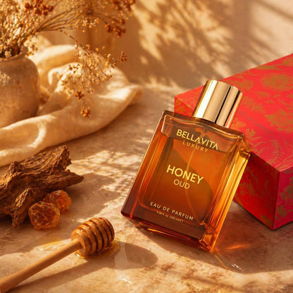 Honey Oud Eau de Parfum 100ml - Patchouli, Vanilla, Bergamot Floral & Spicy Fragrance