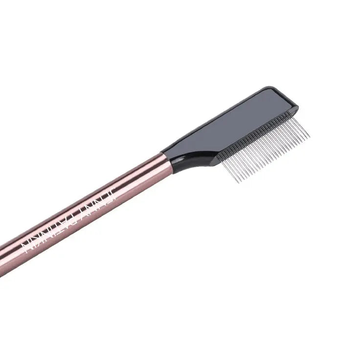 Lashes and Brows Touch Up Tool Set - Precision Stainless Steel Tweezers and Dual-Ended Comb