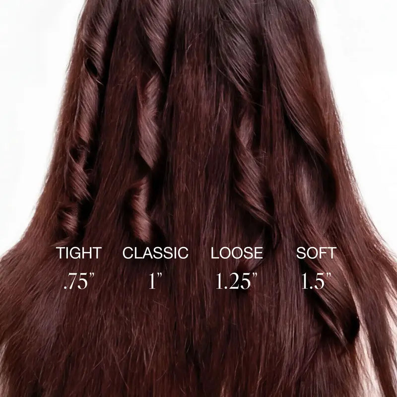 Long Barrel Curling Iron with Adjustable Heat Settings for Voluminous Curls and Waves