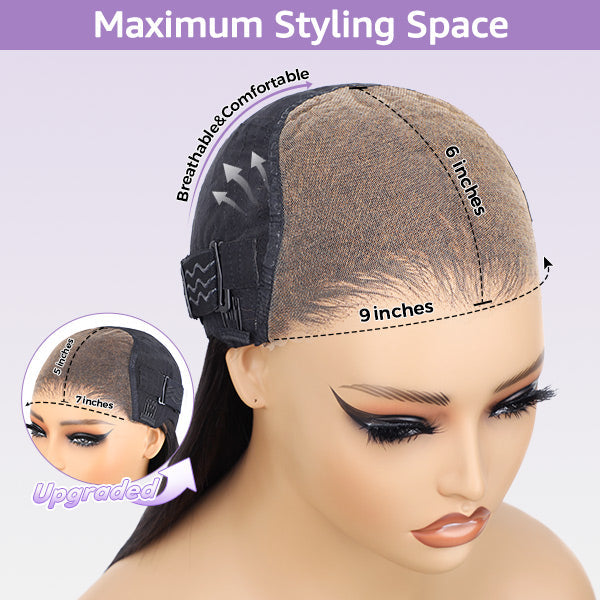 Sleek Straight Pre-cut 7x5 HD Lace Wear Go Glueless Wig with Bleached Invisible Knots
