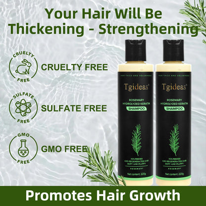 Rosemary Shampoo for Hair Growth and Anti-Dandruff Scalp Treatment - Natural Nourishing Formula