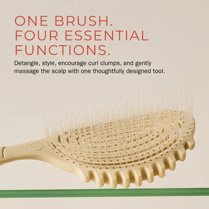 Professional Detangling and Defining Hair Brush for Curls and Waves, Styling Tool for Enhanced Texture