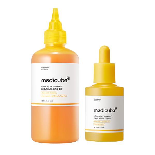 Kojic Acid Turmeric Power Duo for Face & Body - Soothing & Brightening Skin Care Set
