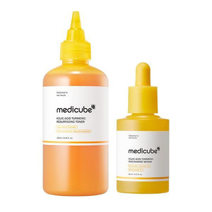 Kojic Acid Turmeric Power Duo for Face & Body - Soothing & Brightening Skin Care Set
