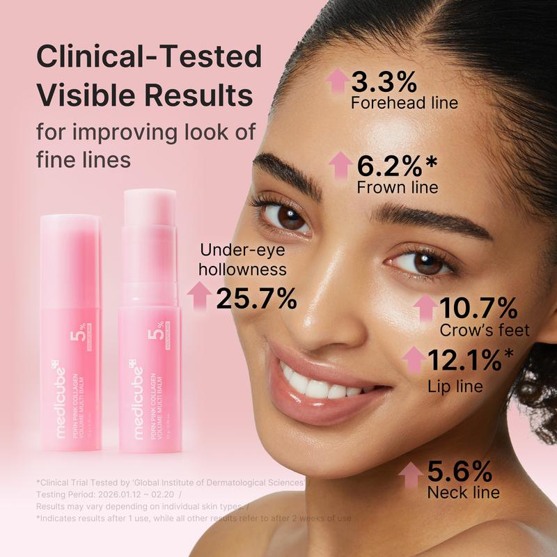PDRN Pink Collagen Volume Multi Balm - All In One Volufiline & NAD Stick for Fine Lines