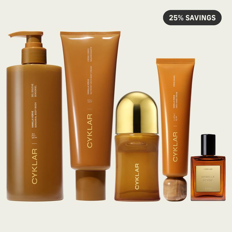 Vanilla Scented Body Care Collection - 5-Piece Head-to-Toe Fragrance Layering Set
