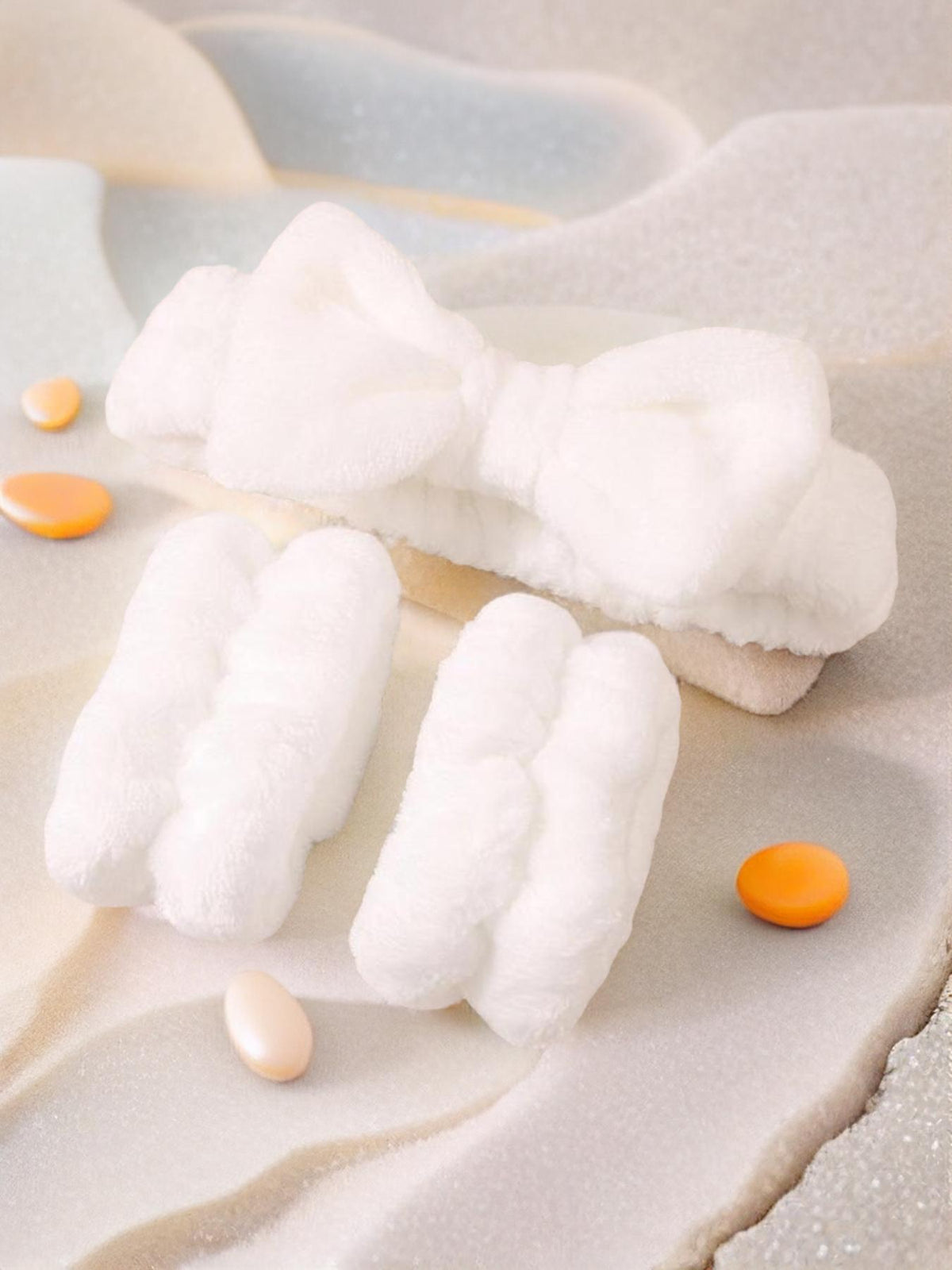 Summer Spa Wristband and Headband Set for Face Washing, Skincare, and Makeup