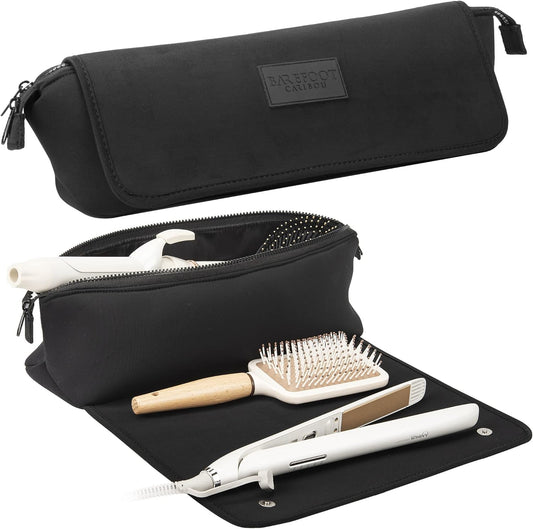Hair Tools Travel Bag and Heat Resistant Mat (15.5") for Flat Irons, Straighteners, and Curling Irons