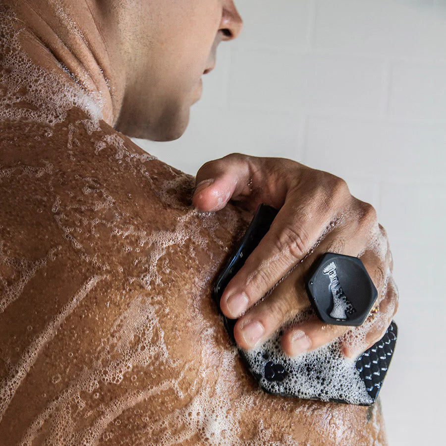 Ultimate Shower Organization Bundle - Silicone Body Scrubber and Storage Set