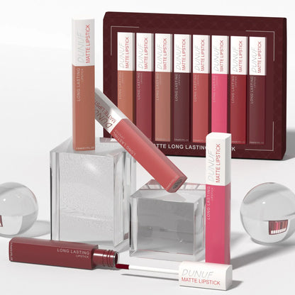 High-Value Matte Lip Gloss Set - Multi-Color Liquid Makeup Gift Pack